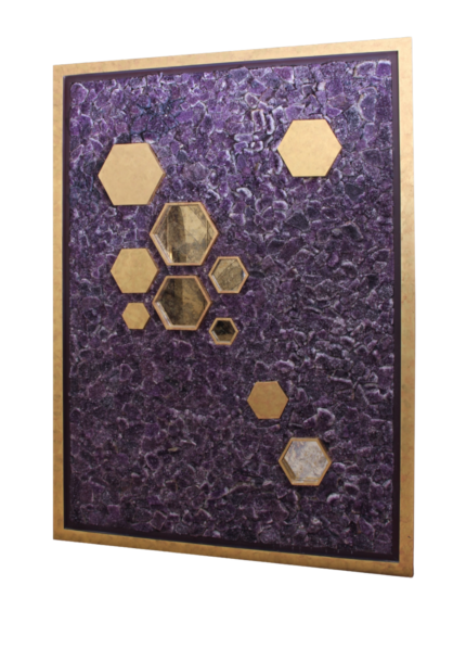 Le Firmament d’Orphélia — Amethyst Mosaic Wall Art
