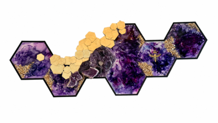 The Amethyst Queen Bee — Amethyst  Wall Art